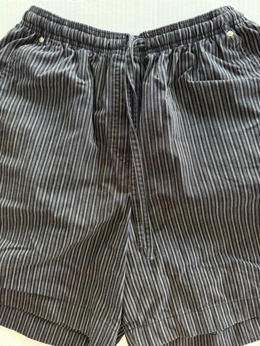 Vintage 90s Studio Works Pinstripe Pull-On Shorts
